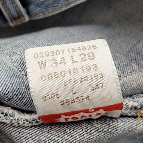 Vintage Y2K Levi's 501 Jeans Size 34 - Picture 9 of 11